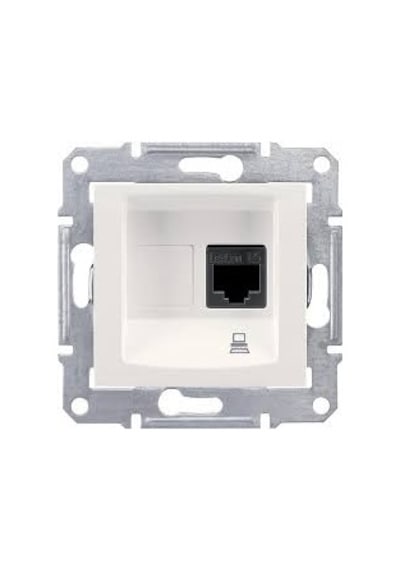 Schneıder Sedna Krem Data Prizi Rj45 Cat6 Sdn4700123 Çerçevesiz