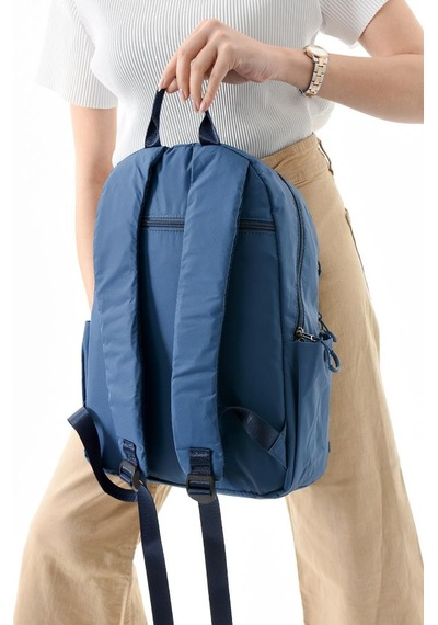 Baginn Unisex Sırt Çantası Paraşüt Kumaş Hafif Çok Cepli Yağmur İtici Kumaş 40 28 Cm 571 Collection Mavi