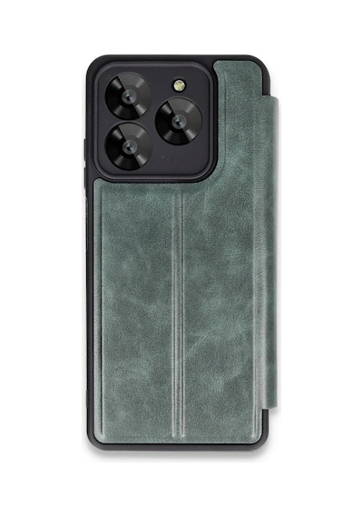 General Mobile Era 30 Kılıf Flip Cover - Koyu Yeşil 0.2M-Çok Renkli