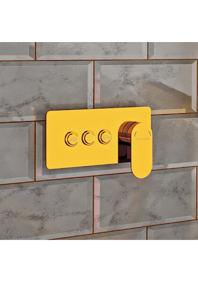 Fause Ankastre Banyo Bataryası Comfort 3 Yönlü Gold Kab103-3G Gold