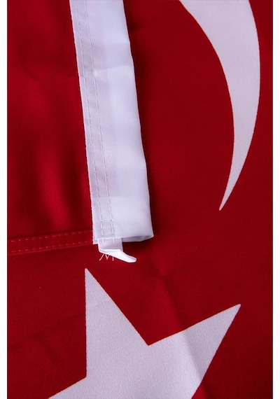 Türk Bayrağı Raşel Kumaş Aplike Dikiş 70x105 cm