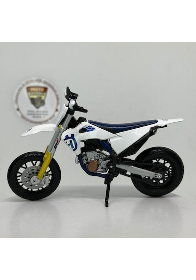 Husqvarna Fs 450 1:18 Diecast Model Motosiklet Detaylı Metal Maketna