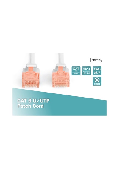 Professional Cat6 U-utp Patch Kablo, 7 M Standart
