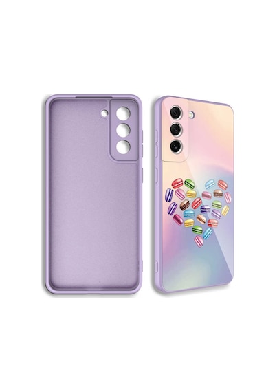 Galaxy S21 Fe Uyumlu Kamera Korumalı Desenli Sert Silikon Epoksi Kılıf-no3 NO3 No3