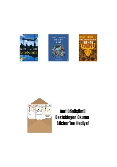 İstanbullular + Oh To Be A Cat + Uyumsuz Defne Kaman'ın Maceraları - Toprak + Okuma Sticker'ları