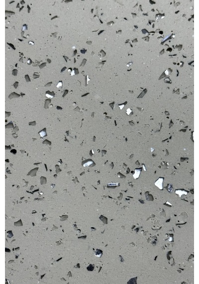Dekoratif Terrazzo Beton Sunumluk Tepsi 28 Cm