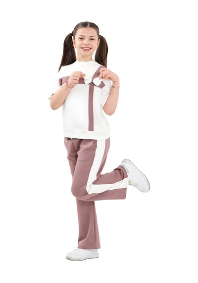 Modanino Kız Çocuk Garnili Ve Fiyonk Detaylı Alt -üst Takım 7-12 Yaş 12573 Gül Kurusu Modanino Kız Çocuk Garnili Ve Fiyonk Detaylı Alt -üst Takım 7-12 Yaş 12573 Gül Kurusu