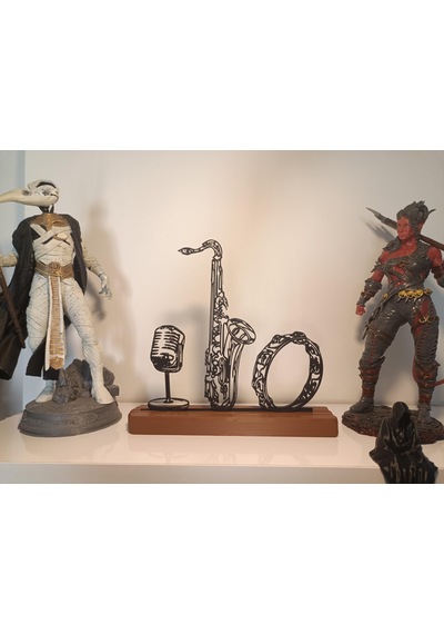 Dekoratif 3d Baskı Müzik Temalı Siluet - Jazz Sanat Severler İçin Şık Aksesuar Sku: Smgstk0476581426