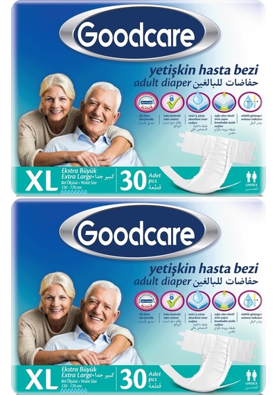 Goodcare Hasta Bezi Yetişkin Bel Bantlı Tekstil Yüzey Xl 60 Adet XL