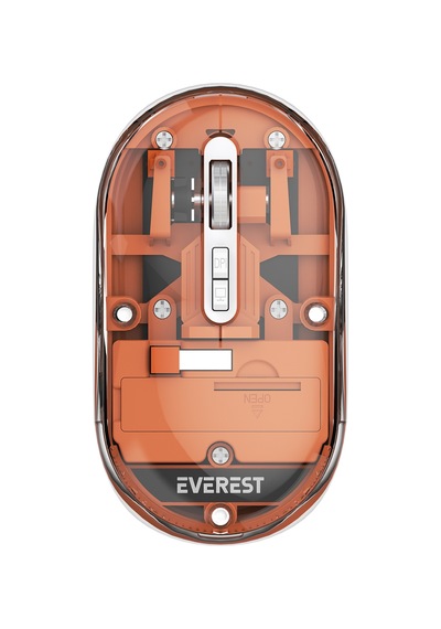 Everest Sm-bt29 Glassy Turuncu Transparan 2in1 Bluetooth Ve 2.4ghz Kablosuz Mouse Sm-bt29