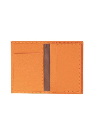 Bloominbag Bloomcard Verta Burnt Orange Hakiki Deri Dikey Kartlık Turuncu