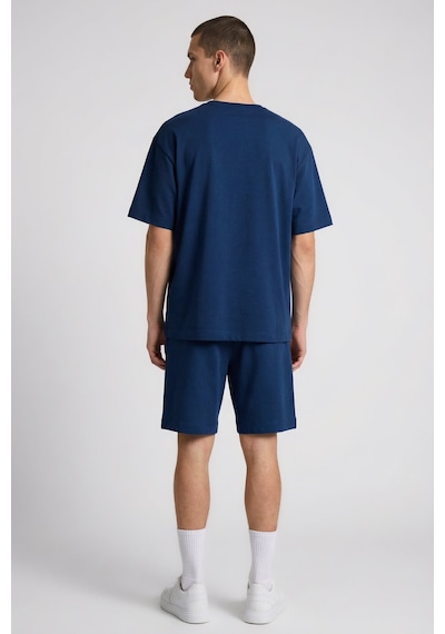 Parlament Oversize Fit Basic Erkek Şort Takım - 85292 Lacivert