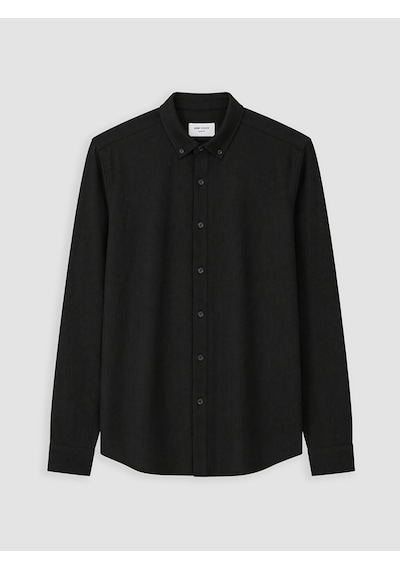 Lcw Vision Siyah Slim Fit Erkek Dokulu Gömlek