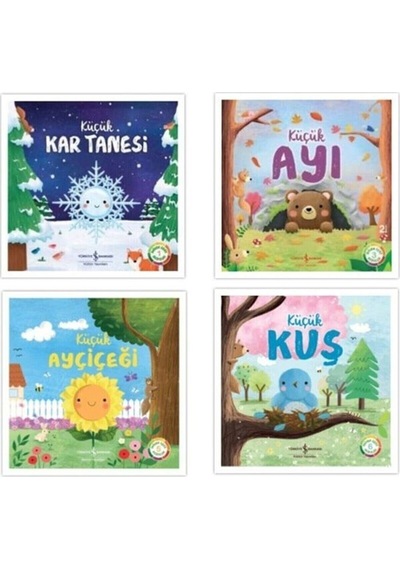 Küçük Kuş - Küçük Ayçiçeği - Küçük Ayı - Küçük Kar Tanesi - Doğanın Eşsiz Hikâyeleri 4 Kitap Set