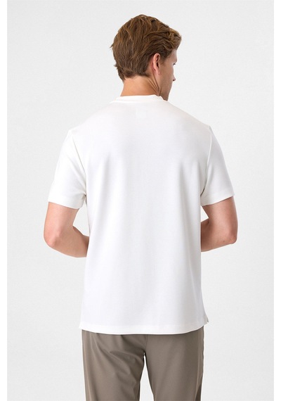 Back And Bond Regular Fit Beyaz Basic Tişört
