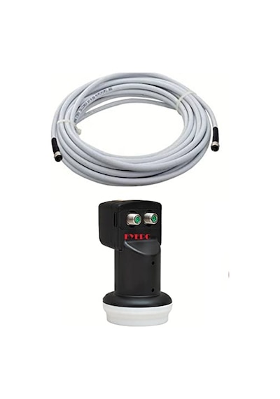 30 Metre Uydu Kablosu İkili Çıkış Çanak Uydu 4k Full Hd 3d Lnb F Konnektör 2 Li Twin Lnb Lnb