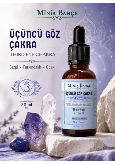 Minia Bahçe Bitki Ve Sanat Atölyesi Üçüncü Göz Çakra Masaj Yağı 30 ML