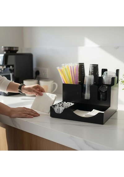 8 Bölmeli Karton Bardak Ve Kapak Organizer Standı Diğer