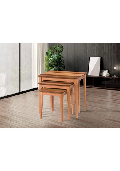 Nivemeshome Milano Ceviz Zigon Sehpa Ceviz