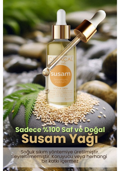 Caracal Doğal Susam Yağı Soğuk Sıkım %100 Saf 50 Ml
