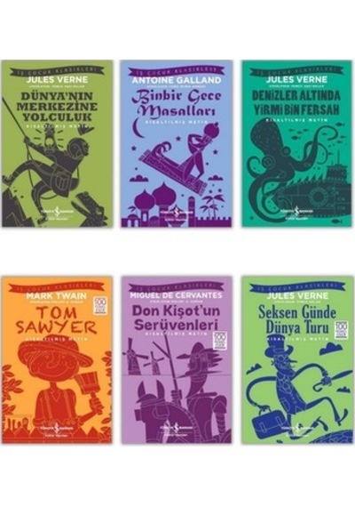 3.sınıftan 4.sınıfa Geçenler İçin İş Çocuk Klasikleri Seti 6 Kitap Tatil Kitabı Hediyeli