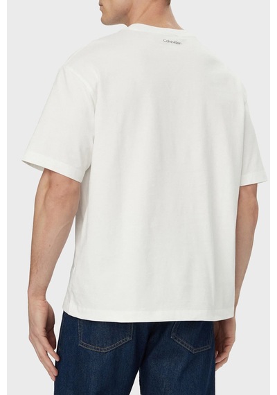 Calvin Klein Erkek T Shirt Lv04re827g Yaf Beyaz