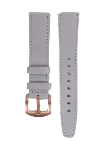Fro Lw38-43 20 Mm Hakiki Deri Düz Krem Kordon Gold Toka