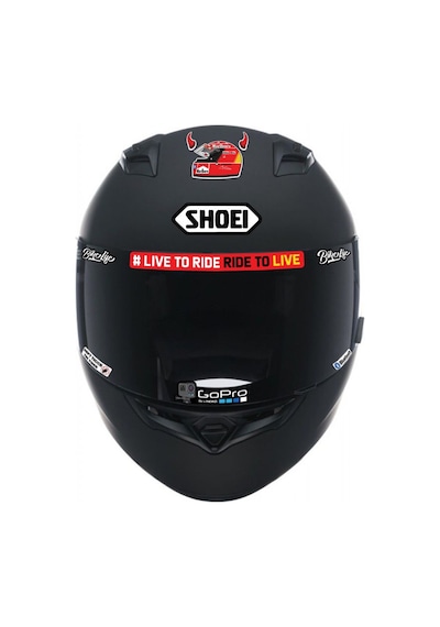 Motorsiklet Kask Sticker Seti Reflektif Parlama Özellikli