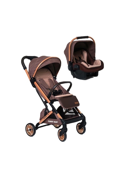 Tommybaby Quantum Kabin Travel Bebek Arabası Kabin Boy Bebek Arabası Pedli Katlanabilir Yağmurluk Hediye