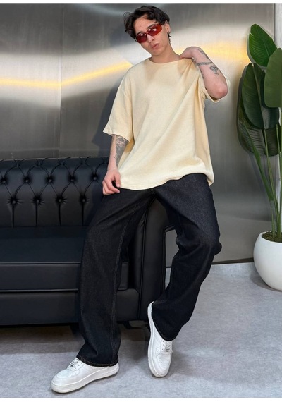 Zaee Micro Texture Oversize Tişört Çok Renkli