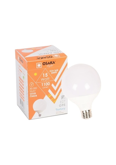 Ledp015 G95 15w G.ısıgı Glop Led Ampul