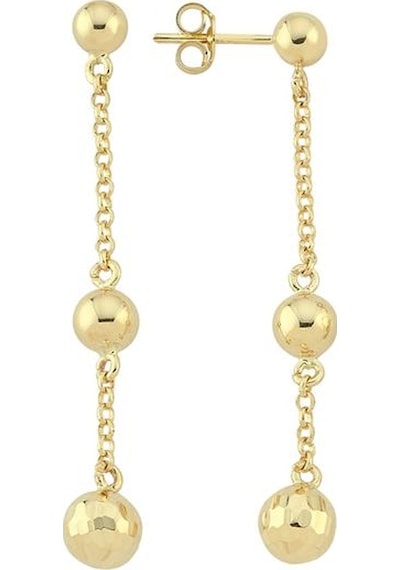 Altın Top Küpe - 722000012854 Açık Sarı Altın