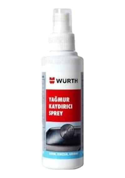 Würth Yağmur Kaydırıcı Sprey Cam Su Itici Kaydırıcı 150 Ml Açık Gri