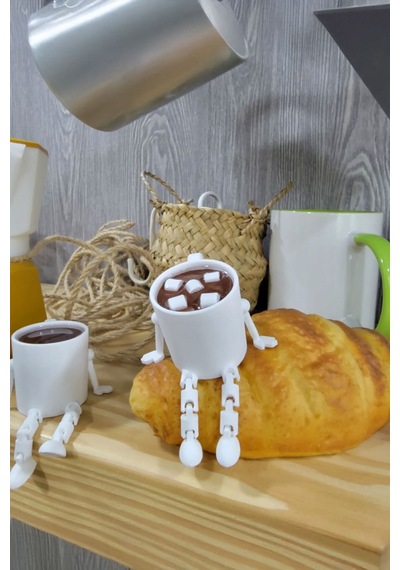 Mini Marshmallowlu Sıcak Çikolata Figürü - Dekoratif Obje Sıcak Çikolata - 703877801