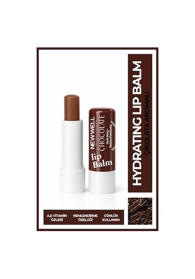Chocolate Hydrating Lip Balm Çikolata Aromalı Nemlendirici Dudak Bakım Kremi 4 Gr