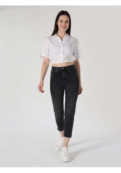 Colin's Colins Regular Fit Shirt Neck Beyaz Kadın Kısa Kol Gömlek Cl1063853 Beyaz Colin's Colins Regular Fit Shirt Neck Beyaz Kadın Kısa Kol Gömlek Cl1063853 Beyaz