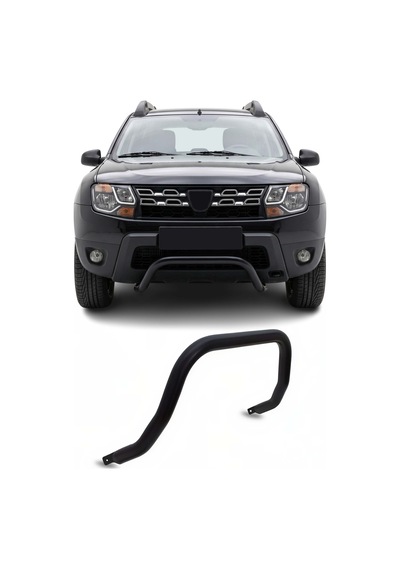 Dacia Duster 2010-2017 Uyumlu Araca Özel Pars Ön Koruma 60mm Siyah