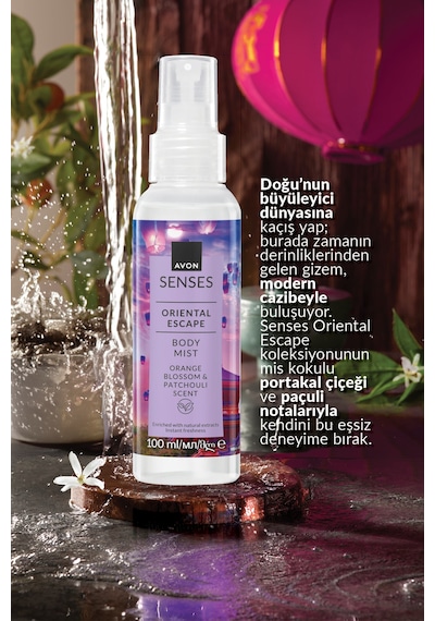 Senses Oriental Escape Portakal Çiçeği Ve Paçuli Kokulu Vücut Spreyi 100ml