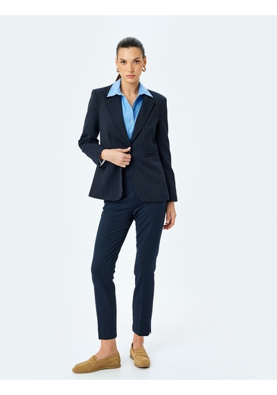 Koton Yandan Fermuar Kapamalı Yüksek Bel Slim Fit Cigarette Pantolon Lacivert 5sak40137uw Lacivert Koton Yandan Fermuar Kapamalı Yüksek Bel Slim Fit Cigarette Pantolon Lacivert 5sak40137uw Lacivert
