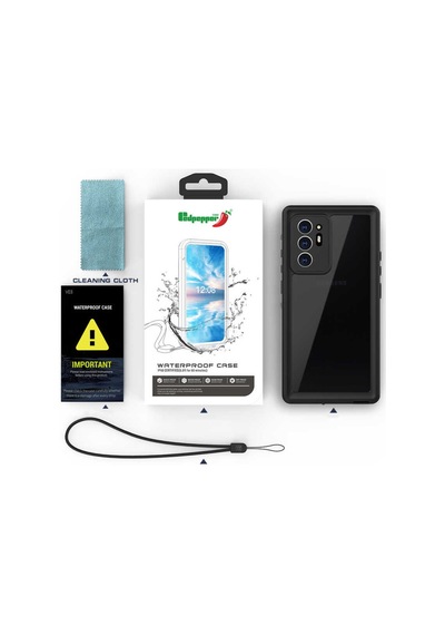 Galaxy Note 20 Ultra Kılıf 1-1 Su Geçirmez Kılıf Siyah