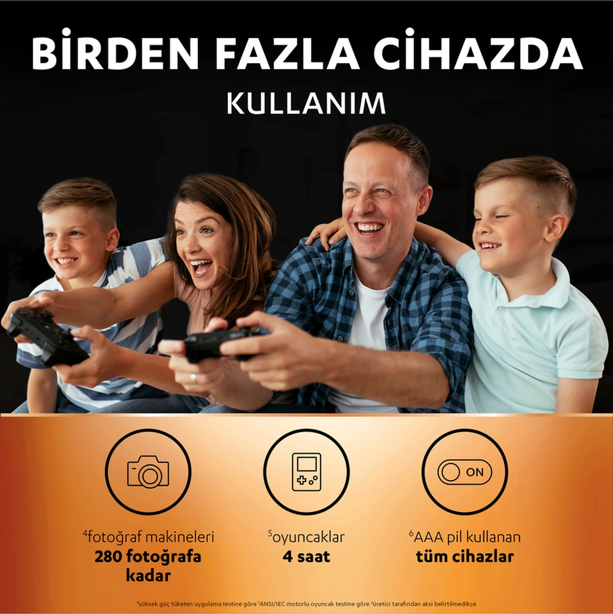 Şarj Edilebilir Aa 1300mah Piller, 4'lü Paket