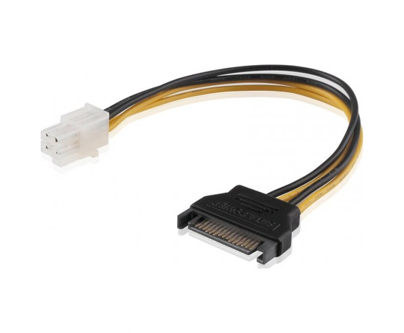 Atx 4 Pin 12v Power To Sata 15 Pin Erkek Power Kablo 30cm