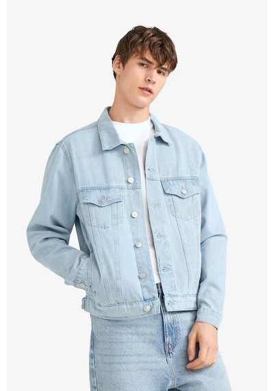 Defacto Regular Fit Jean Ceket F4741ax25aunm39 Mavi