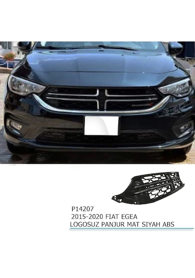 Fiat Egea Logosuz Panjur Mat Siyah 2015-2020 Arası Uyumlu