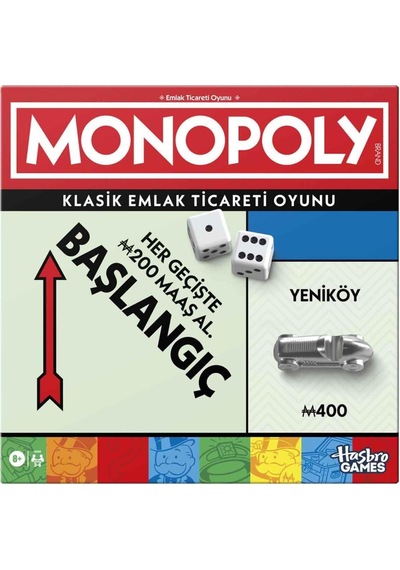 Hasbro Gaming Monopoly Kutu Oyunu