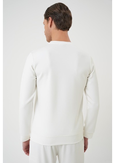 Efor Ts 888 Slim Fit Ekru Spor T-shirt Ekru
