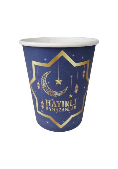 BARDAK KARTON HAYIRLI RAMAZANLAR 8 OZ PK:8