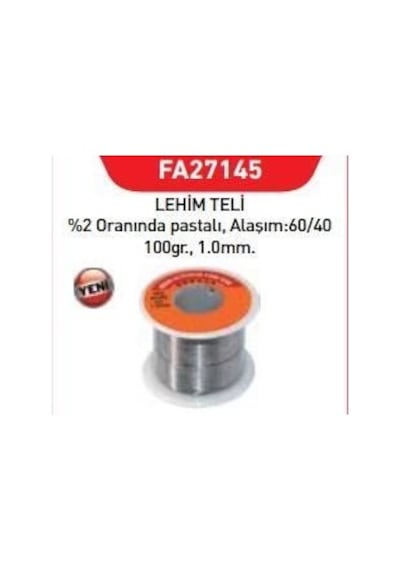Mey İthalat Fastbond 27145 Lehim Teli 1 Mm 100 Gr