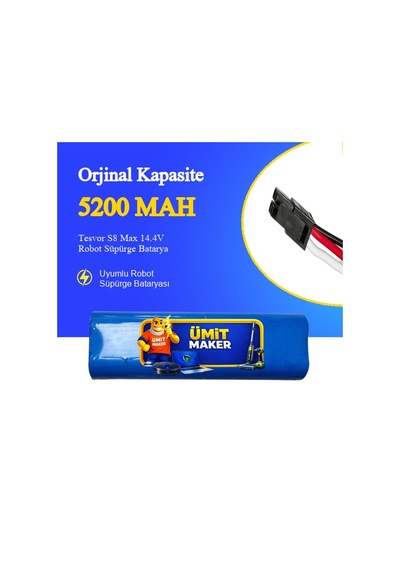 Tesvor S8 Max Robot Süpürge 5200 Mah Batarya