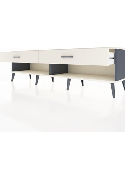 Hyperion Tv Ünitesi 2 Çekmeceli 176x44x51 Antrasit-aytaşı/aytaşı Aytası/aytası
